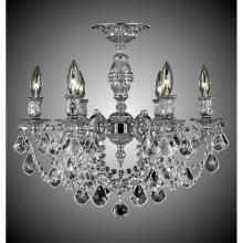 American Brass And Crystal FM9521-OS-16G - 6 Light Rosetta Flush