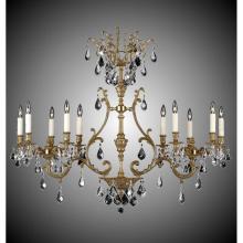 American Brass And Crystal IL9673-2-OTK-08G-ST - 10 Light 2 Arm Chateau Island