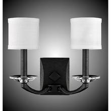 American Brass And Crystal WS5482-37G-ST-GL - 2 Light Kensington Wall Sconce with