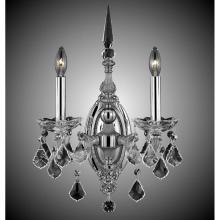 American Brass And Crystal WS9392-AS-08G-PI - 2 Light Venetian Wall