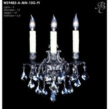 American Brass And Crystal WS9483 - 3 MAX 40