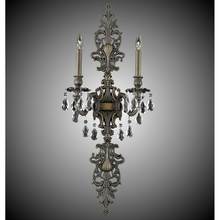 American Brass And Crystal WS9488-OTK-10G-PI - 2 Light Filigree Extended Top and Tail Wall