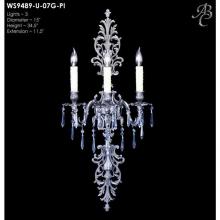 American Brass And Crystal WS9489 - 3 MAX 40