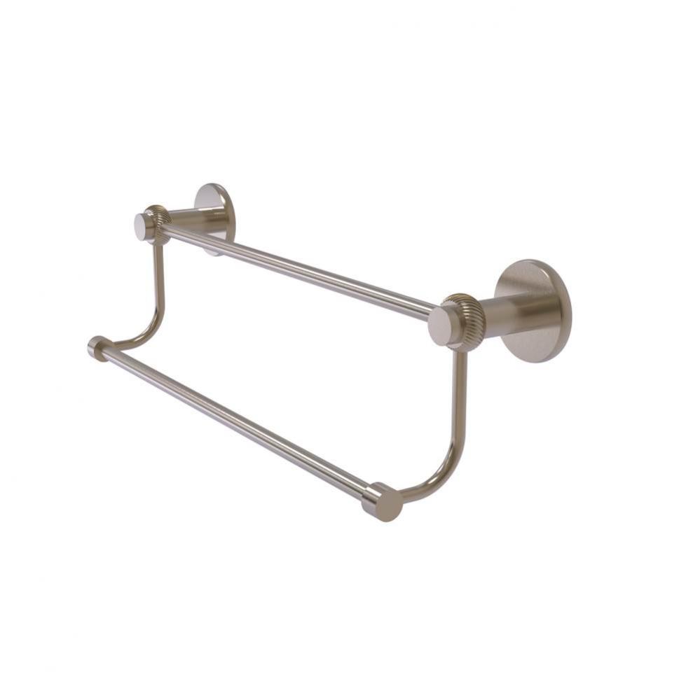 Mercury Collection 36 Inch Double Towel Bar with Twist Accents