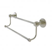 Allied Brass 9072G/36-PNI - Mercury Collection 36 Inch Double Towel Bar with Groovy Accents