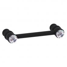 Allied Brass CC-30-3-BKM - Carolina Crystal Collection 3 Inch Cabinet Pull - Matte Black