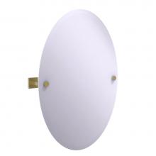 Allied Brass MT-91-SBR - Montero Collection Contemporary Frameless Oval Tilt Mirror with Beveled Edge