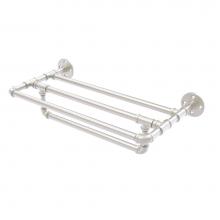 Allied Brass P-240-30-TSTB-SN - Pipeline Collection 30 Inch Wall Mounted Towel Shelf with Towel Bar