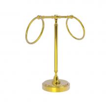 Allied Brass RDM-3-PB - Vanity Top 2 Towel Ring Guest Towel Holder