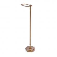 Allied Brass RDM-5-BBR - Retro Dot Collection Free Standing Toilet Tissue Holder