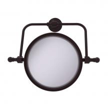 Allied Brass RWM-4/5X-ABZ - Retro Wave Collection Wall Mounted Swivel Make-Up Mirror 8 Inch Diameter with 5X Magnification