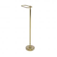 Allied Brass RWM-5-UNL - Retro Wave Collection Free Standing Toilet Tissue Holder