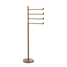 Allied Brass SB-84-BBR - Southbeach Collection Free Standing 4 Pivoting Swing Arm Towel Stand