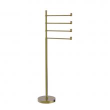 Allied Brass SB-84-UNL - Southbeach Collection Free Standing 4 Pivoting Swing Arm Towel Stand