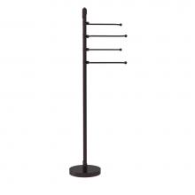 Allied Brass SH-84-ABZ - Soho Collection Free Standing 4 Pivoting Swing Arm Towel Stand