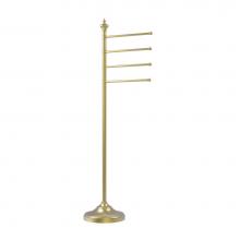 Allied Brass TS-4L-SBR - Floor Standing 4 Pivoting Swing Arm Towel Holder