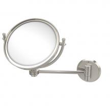 Allied Brass WM-5D/5X-PNI - 8 Inch Wall Mounted Make-Up Mirror 5X Magnification