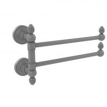 Allied Brass WP-GTB-2-GYM - Waverly Place Collection 2 Swing Arm Towel Rail