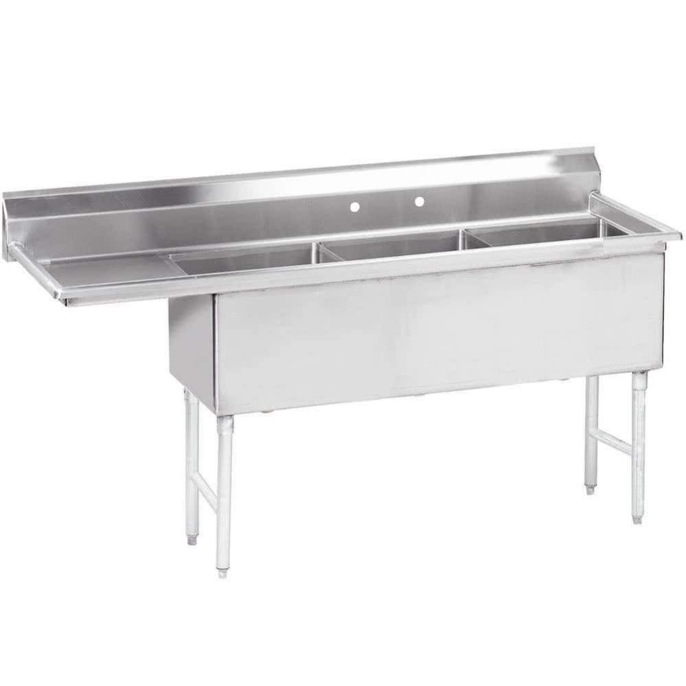 Fabricated NSF Sink, 3-compartment