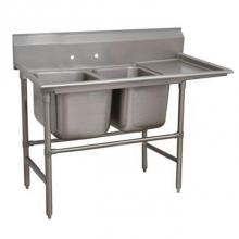 Advance Tabco 94-62-36-24R - Regaline Sink, 2-compartment