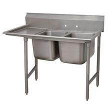 Advance Tabco 93-62-36-36L - Regaline Sink, 2-compartment