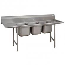 Advance Tabco 9-23-60-18RL - Regaline Sink, 3-compartment