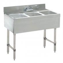 Advance Tabco CRB-33C - Underbar Basics Sink Unit, 3-compartment