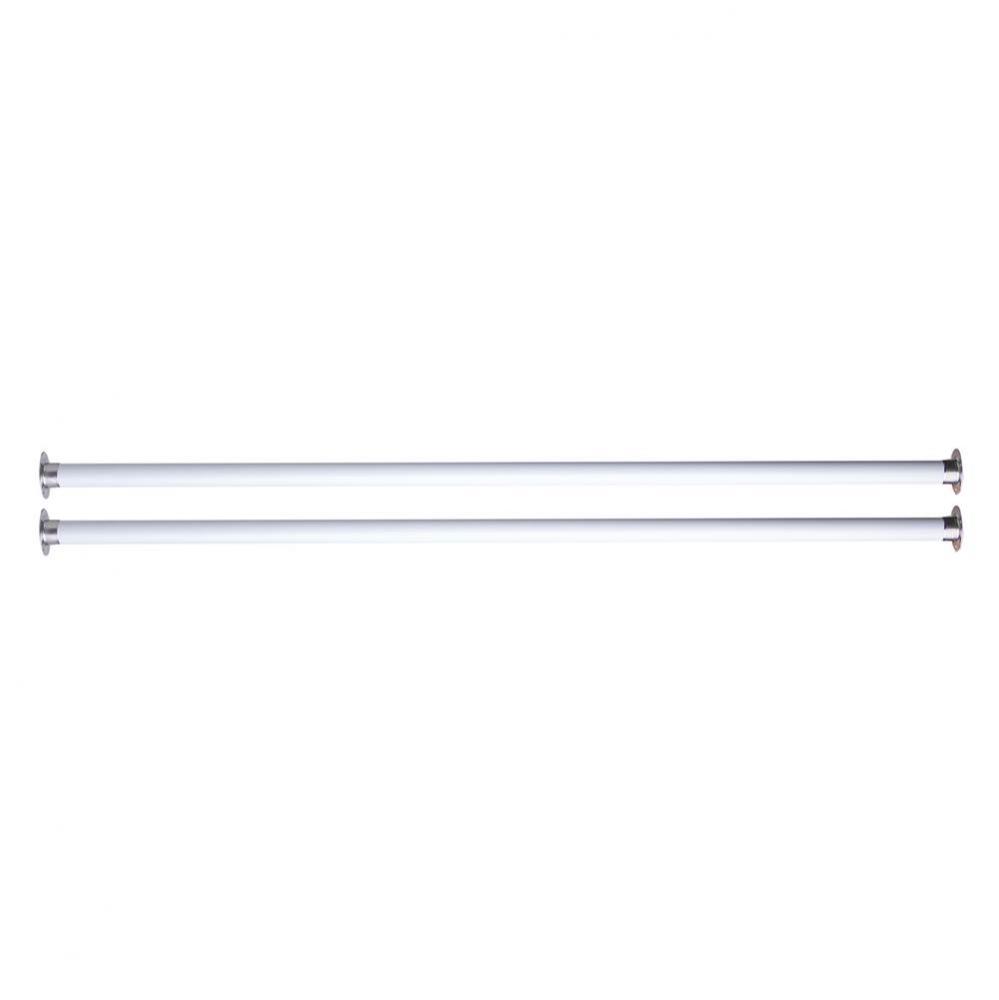 Undermount Farm Sink Installation Kit 36'' White Metal Rods