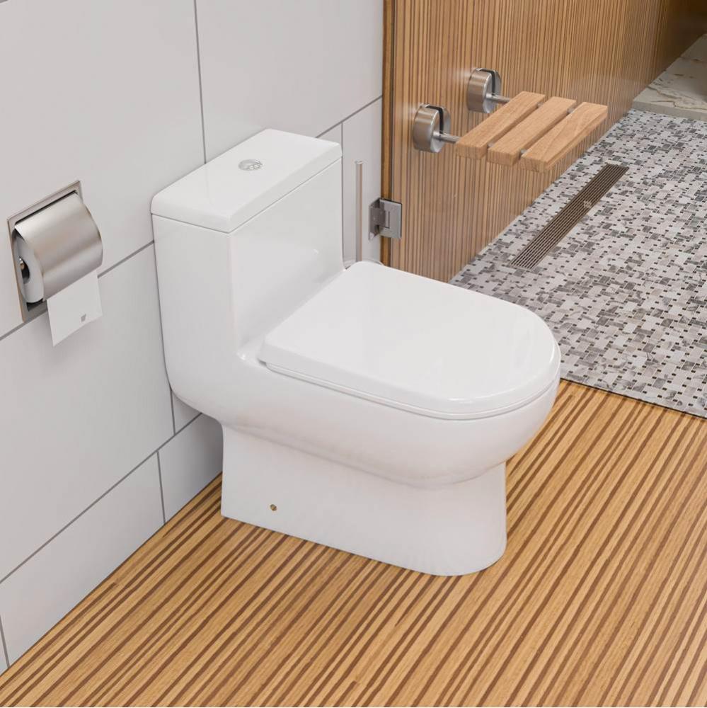 EAGO TB351 DUAL FLUSH ONE PIECE ECO-FRIENDLY HIGH EFFICIENCY LOW FLUSH CERAMIC TOILET