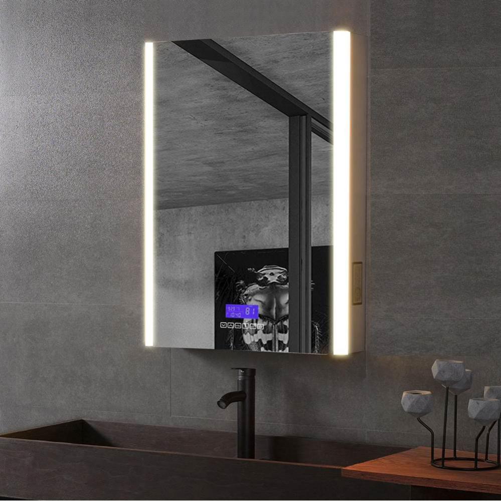 24'' x 32'' Single Door LED Light Bluetooth Medicine Cabinet