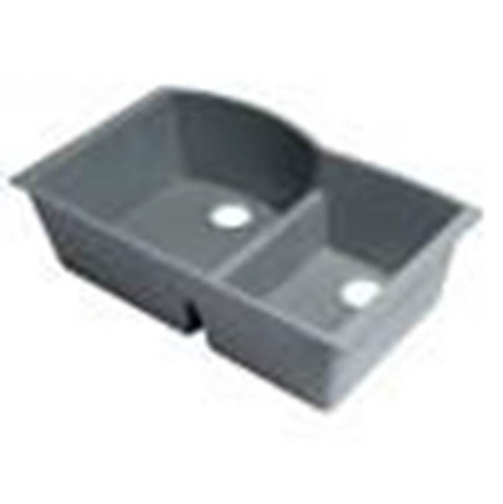 Titanium 33'' Double Bowl Undermount Granite Composite Kitchen Sink