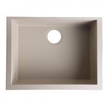 Alfi Trade AB2420UM-B - Biscuit 24'' Undermount Single Bowl Granite Composite Kitchen Sink