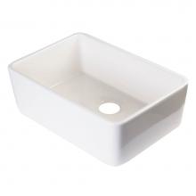 Alfi Trade AB503-B - Biscuit 23'' Smooth Apron Fireclay Single Bowl Farmhouse Kitchen Sink