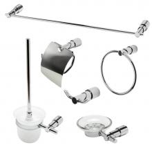 Alfi Trade AB9508-PC - Polished Chrome 6 Piece Matching Bathroom Accessory Set