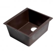 Alfi Trade AB1720UM-C - Chocolate 17'' Undermount Rectangular Granite Composite Kitchen Prep Sink