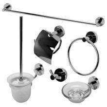 Alfi Trade AB9513-PC - Polished Chrome 6 Piece Matching Bathroom Accessory Set