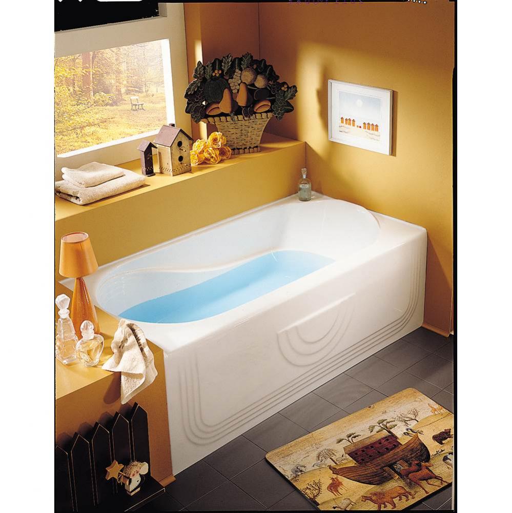 Petunia Bathtub 31x60, With Tiling Flange, Left Drain, White With Option(s)