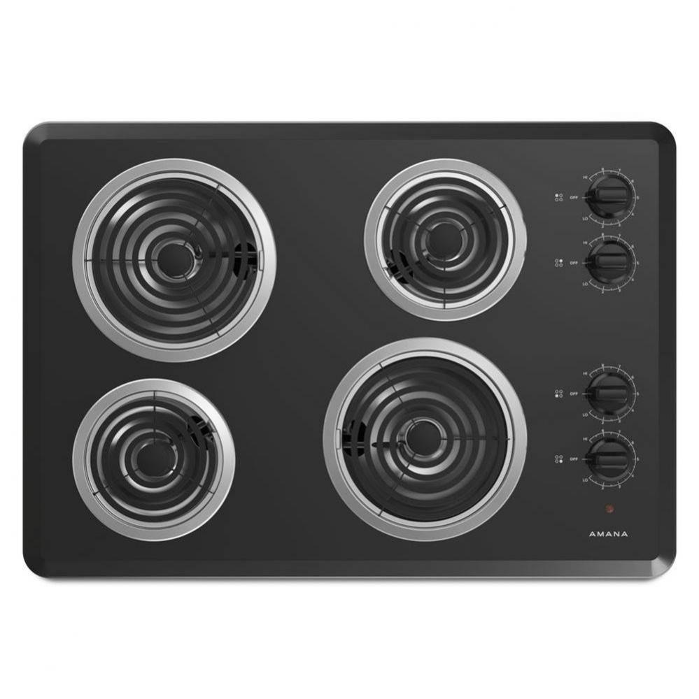 30 inch Amana Electric Cooktop with 4 Elements