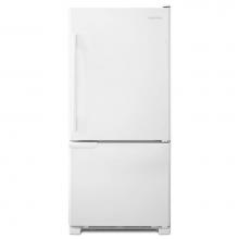 Amana ABB1921BRW - 29-inch Wide Amana Bottom-Freezer Refrigerator with Garden Fresh&trade; Crisper Bins - 18 cu.