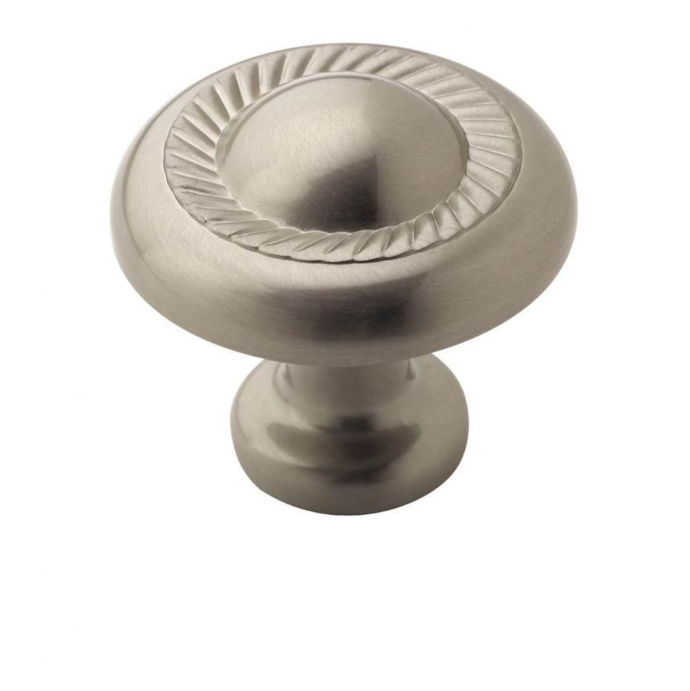 Allison Value 1-1/4 in (32 mm) Diameter Satin Nickel Cabinet Knob