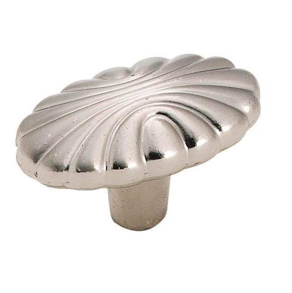 Natural Elegance 1-5/8 in (41 mm) Length Sterling Nickel Cabinet Knob