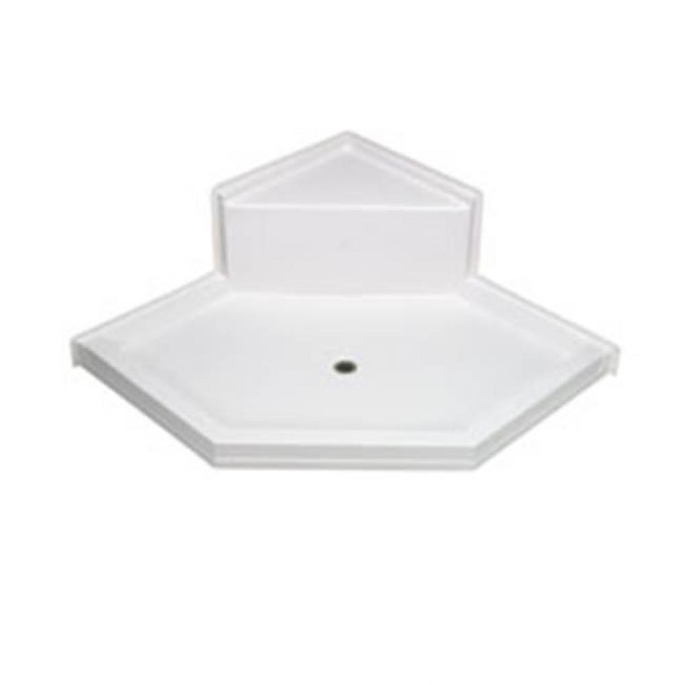 AcrylX? neo-angle shower pan with seat (G6060NA 1S PAN)