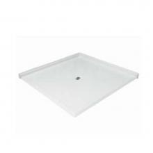 Aquarius Bathware AS000714-C-000-BON - 5'' AcrylX? barrier-free double entry shower base with Easy Base. (MPB 6060 BF DE 1.25)