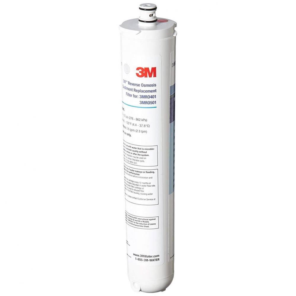 Under Sink Reverse Osmosis Water Filter Cartridge 3MROP411-20A, For 3MRO401/3MRO501, 5 um