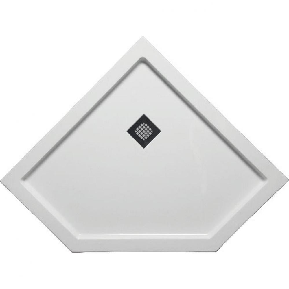 42'' x 42'' Neo Angle DS Base w/Square Drain - White