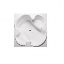 Americh CL6060BA2-WH - Cloverleaf 6060 - Builder Series / Airbath 2 Combo - White