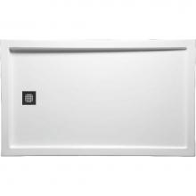 Americh S6036EL-SC - 60'' x 36'' End Drain Left DS Base w/Square Drain - Select Color