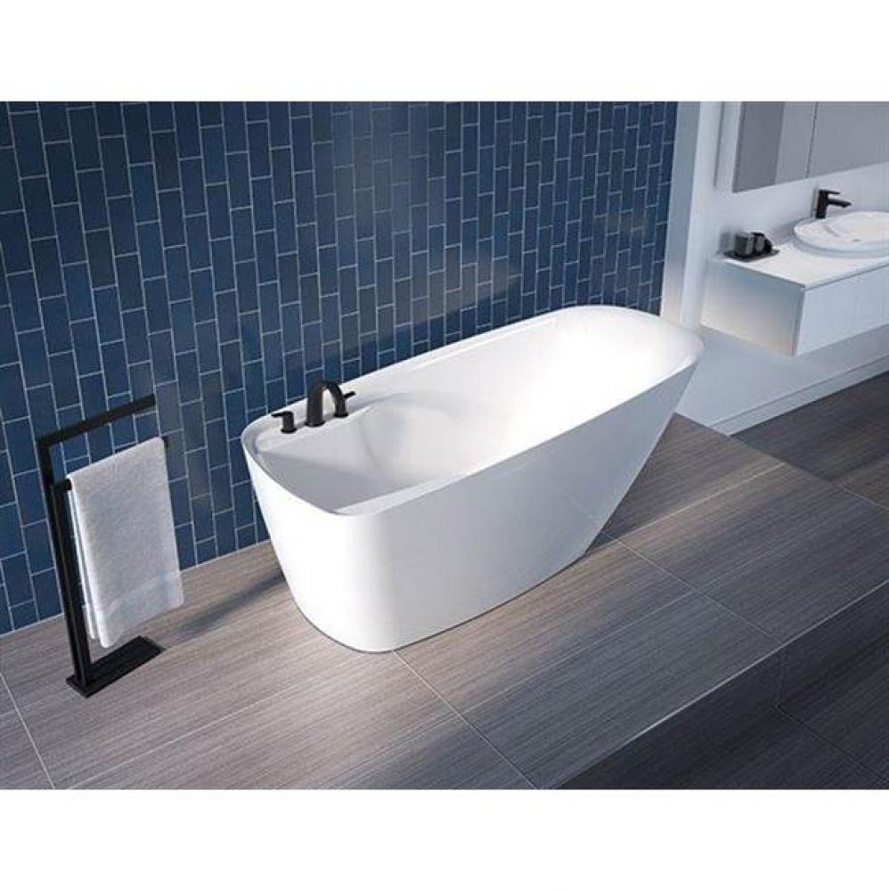 Rhapsody Tub/5931/White/Chr and Br Nk Drain Cover