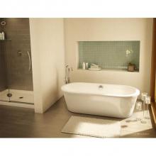 Aria By Fleurco BTR6032-18 - Tranquility 60 Tub/6032/white/chr and Br Nk Drain Cover