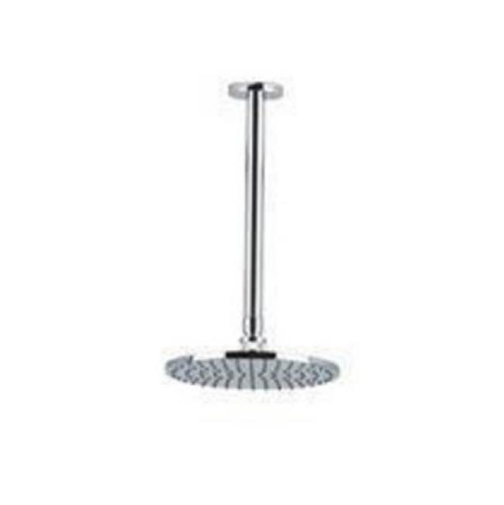 8'' Shower Rainhead Ceiling Mount, 9.5'' Arm, R+S Chrome